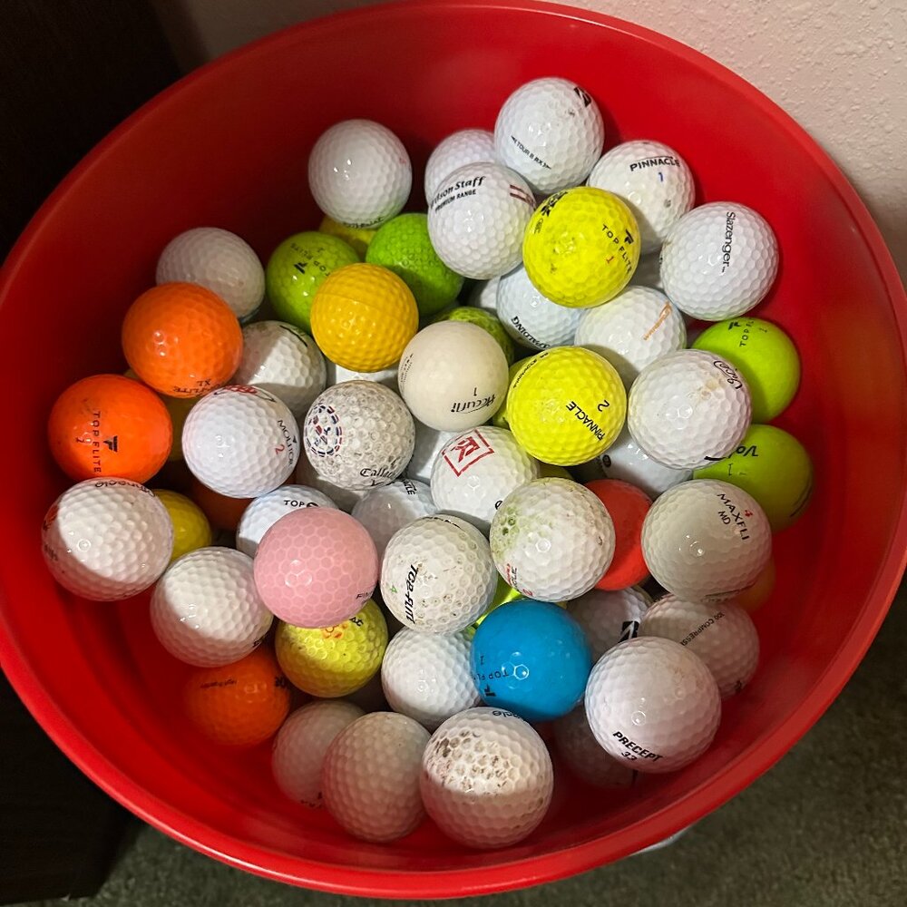Pre-owned mixed golf balls